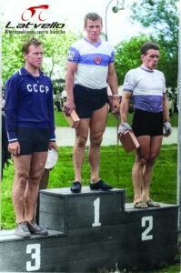 1964.gads. Simferopolē, Mači PSRS-Polija. 1.I.Bodnieks, 2.A.Iškovs, 3.J.Zajones.