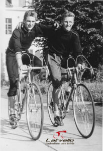 Liepāja, 1960.–1963. gadi, labajā pusē Miervaldis Treiguts un Rolands Špaks