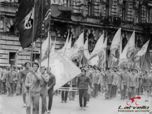 Latvijas PSR 9. spartakiāde, priekšgalā Ringolds Kalnenieks