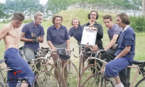 Senču sila velotreks no labās - Daina Janova, Ilmārs Janova, Margarita Vītiņa, Lāsma Vītola, Irma Jansone un Raimonds Andersons.