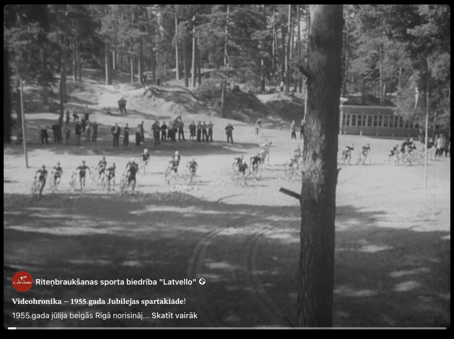 Kinohronika -1955.gads Jubilejas spartakiāde!