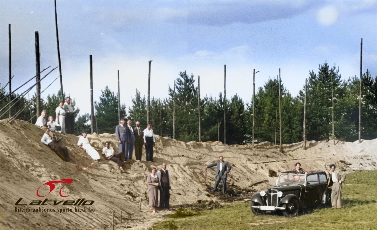 Unikāls dāvinājums -“Senču sila” velodroma būve.