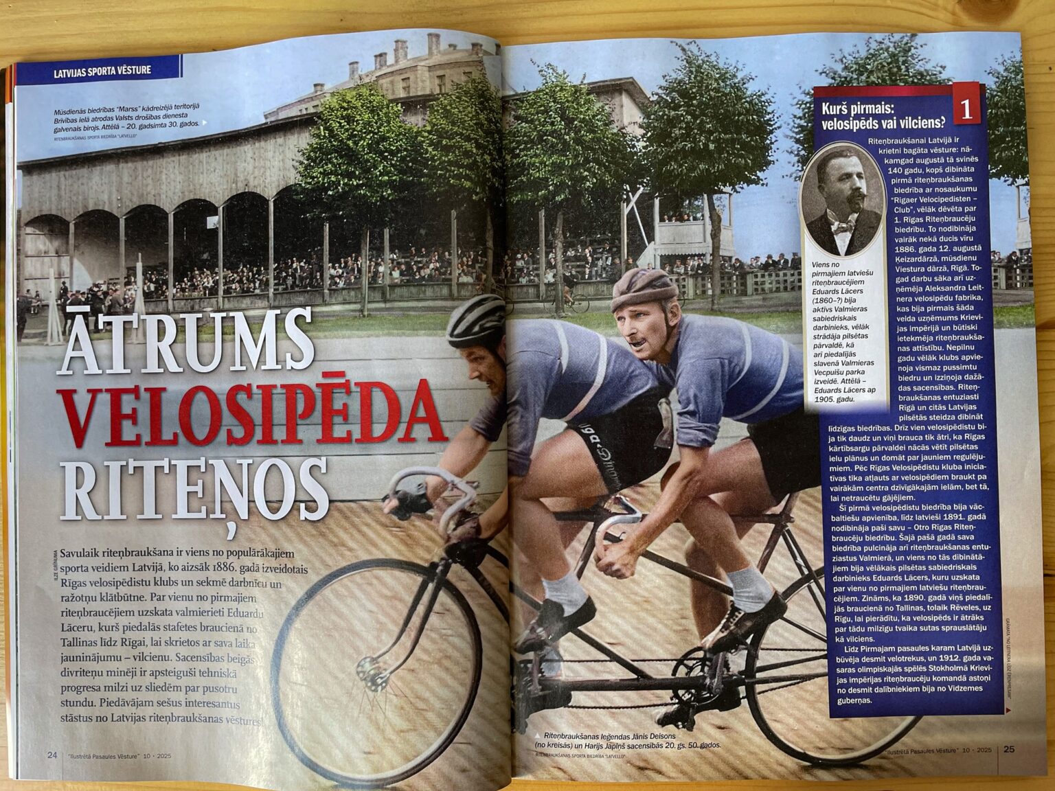Fotogrāfijas žurnālā “Ilustrētā Pasaules vēsture”.